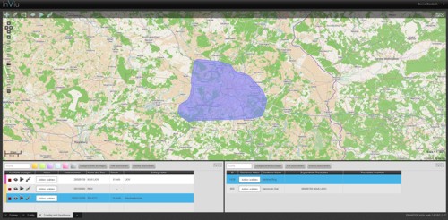 Geofence Sektorenüberwachung für Anhänger